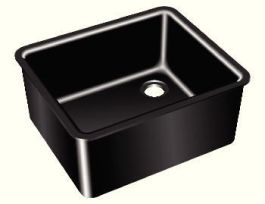 DROP-IN SINK EPOXY RESIN BK 18X15X11 IN