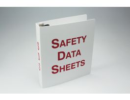SDS Binders, Safety Data Sheets, 12" x 12" x 3.5", Plastic