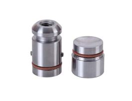 Replacement End Plugs for Small Grinding Vial Set 04577-80, SS; 2/PK