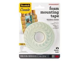 Scotch® Foam Mounting Tape 4013-CFT, 1/2 in (1.27 cm)