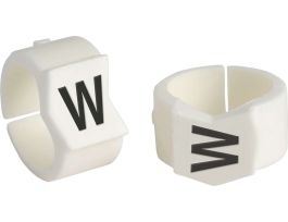 ClipSleeve Wire Markers Size 45 Nylon 0 AWG - 0 AWG, W Pack of 50 Pieces