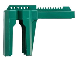 Large Ball Valve Lockout Device, Green Pipe Diameter Range: 2 to 8 in