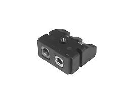 Panel-Mount Standard Connector, Type-J, Female, Rectangular, 1/Ea