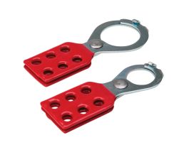 Steel Lockout Hasp, 1" Diameter Jaws