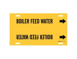 Boiler Feed Water Pipe Marker, 10" H x 24" W, Fits Pipes 8" Dia. Thru 9.875" Dia.