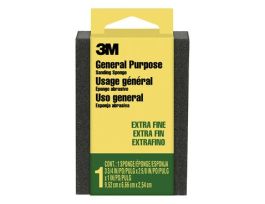 3M™ Sanding Sponge CP-000-ESF, 3 3/4 in x 2 5/8 in x 1 in (9.52 cm x 6.66 cm x 2.54 cm), Extra Fine