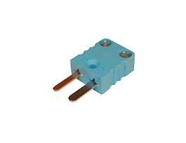 Miniature Type-T Thermocouple Male Connector, 2 Pin, 5Pk