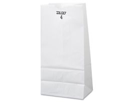 BAG PAPER GROCERY 4LB WH