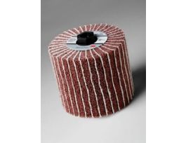 Scotch-Brite™ Deburr & Finish PRO Recessed Core Flap Brush, 4-1/2 in x 4 in x 1-1/4 in 6C MED+