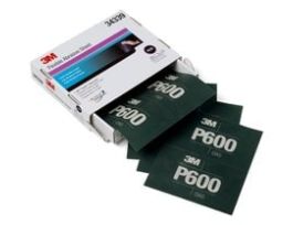3M™ Hookit™ Flexible Abrasive Sheet, 34339, P600, 5.5 in x 6.8 in, 25 sheets per carton, 5 cartons per case
