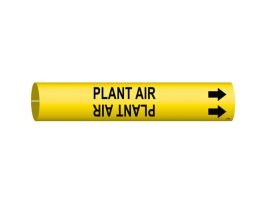 PLANT AIR Pipe Marker, Fits Pipes 1.5" Dia. Thru 2.375" Dia.