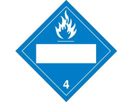 4 Sign, 10.75" H x 10.75" W x 0.004" D, Vinyl