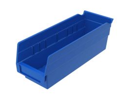 BIN SHELF BIN 11-5/8 X 4-1/8 X 4 BLUE