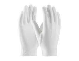 100% Stretch Nylon Dress Glove, Wht., Open Cuff, MD