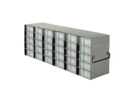 Upright Freezer Rack for 96 Deep-Well Microtiter Plates or 1 3/4" Max H Boxes, 6 x 5 Array
