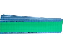 NEMA Wire Marker Perm Adhesive Vinyl 1.5in H x 0.25in W Light Green PK/25 Crds