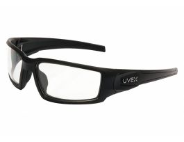Hypershock Safety Glasses, Matte Black Frame, Clear, Hydroshield Antifog Lens; 10/BX