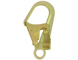3M™ Double Locking Rebar Snap Hook 2109193, Zinc Plated Steel, 3600 lb Gate, 2 1/2 in Throat