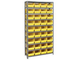 18IN X36INX75IN 36 YELLOW BINS 6IN BIN