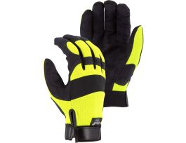 2137HY/ 8  SYNTHETIC PALM HV YELLOW BACK  VELCRO