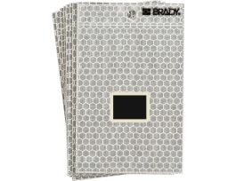 Glow in the Dark 3 in Black, Green Glow on Silver Number - 10/PK