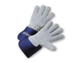 IRONCAT Split Cowhide Leather Palm, Full Back, Kevlar Sewn, Gauntlet , MD