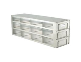 Upright Freezer Drawer Rack for Standard 2" Boxes, 4 x 3 Array