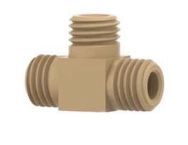 High-Pressure MicroTee Body, PEEK, 0.006" ID, 1/16" OD Tubing, 5/16-24 Coned; 1/EA
