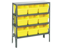 12IN X 36IN X 39IN 9 YELLOW 8IN BINS