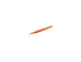 Color Coded Super-Fine Curve Point Tip 7 Tweezers, Orange, 4.5" L; 1/pk