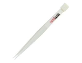 Ceramic Tweezer with Squared, Flat, Serrated Tip; 12.5 cm