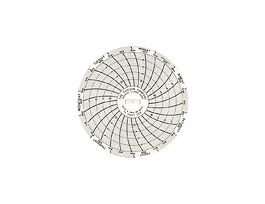 Chart Paper for Super-Compact Temperature Chart Recorders, -15 to 10C, 7 day