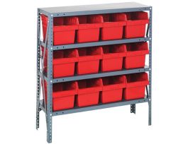 18IN X 36IN X 39IN12 RED 8IN BINS