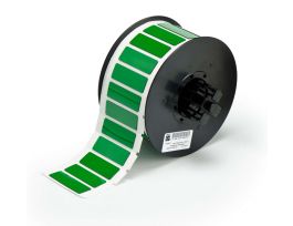 B30 Series Raised Profile Rectangular Labels 0.59 in H x 1.77 in W Green 450/RL