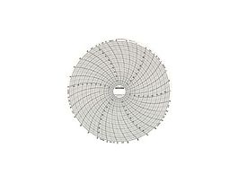 Chart Recorder Paper, 8" Dia, 0 to 100 F/C, 31 Day, 60/pk
