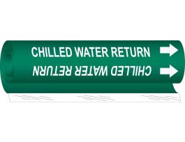 Chilled Water Return Pipe Marker, 26" H x 12" W, Fits Pipes 2.5" Dia. Thru 7.875" Dia.