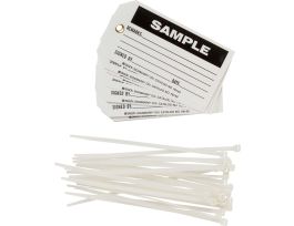 Universal Inspection Tag SAMPLE Heavy Duty Polyester 3x5.75 Black on White 25/PK