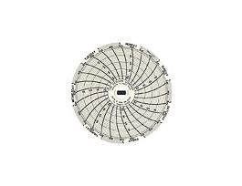 Chart Paper for Super-Compact Temperature Chart Recorders, 76 to 122F, 7 day