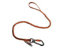 3109F(x) Standard Orange Double-Locking Single Carabiner w/ Swivel - 25lbs