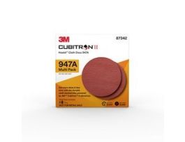 3M™ Cubitron™ II Hookit™ Cloth Disc 947A, 87342, 5 x NH, 40+ to 120+, 20 Packs/Case, Multi-pack