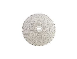 Chart Paper for 6" Circular Recorders; 31 day, 50 to 120F, 60/pk