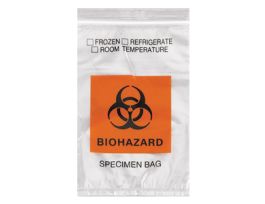 6x9 Orange Speciment Transport Bag with Absorbent Pad