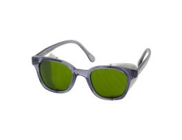 SAFETY GLASSES W/SMOKE FRAME