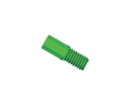 Compact Tubing End Fitting, inverted cone, 1/8"OD, 1/4"-28 UNFM, green PP; 10/pk