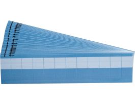 Write-On Self-Lam Vinyl Lbls 0.75in H x 0.75in W WT/CL 25/PK