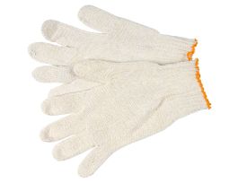 COTTON/POLYESTER NATURAL STRING KNIT GLOVE