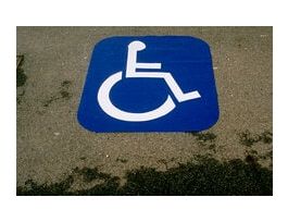 3M™ Stamark™ Pavement Marking Tape L380IES-HC, Handicap Symbol, 4 ft, 1/Package