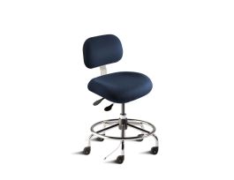 VWR CHAIR ESD CASTER FAB CR NAVY 18-22IN