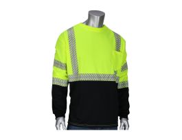 Type R Class 3 Long Sleeve T-Shirt, Segmented Tape, Black Bottom, LY