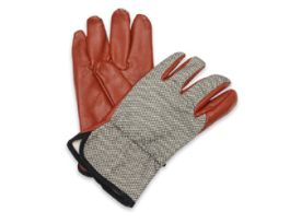 GLOVE WORK BLACK/BROWN L 12/PAIRS/PACK